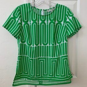NWT Trina Turk Maricruz Mod Geometric Print Top